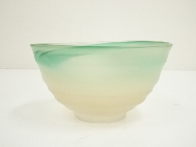 大幅値下げ‼️新品‼️岡本寛　硝子平　茶碗 大幅値下げ‼️新品‼️岡本寛 硝子平 茶碗 美術品・アンティーク